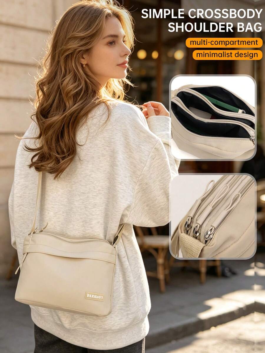 Myco Lightweight Shoulder Crossbody Bag, Large Capacity Minimalist Small Bag, Convenient School Bag, Suitable For Students, Nurses, Teachers