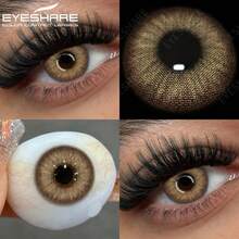 Eyeshare 1對彩色隱形眼鏡 棕色 派對日常妝容用 年拋 - 棕色 - 查看 5