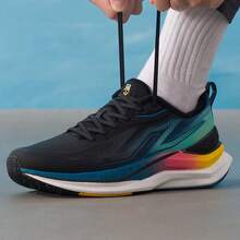 XTEP New Generation Wind & Fire 29 Series Men's Outdoor Running Shoes, Shock-Absorbing, Wear-Resistant, Anti-Slip - Black/Multicolor - View 8