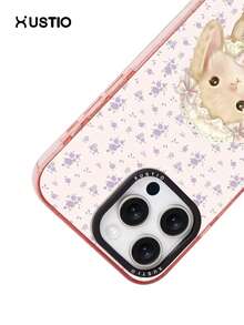 1 buah Casing Ponsel TPU Transparan Tahan Guncangan Motif Kelinci Pita & Bunga Lucu, Pelindung Benturan Kamera, Hadiah Liburan untuk Pasangan dan Teman, Kompatibel dengan Apple XS/XS Max/XR/11/12/13/14/15/16 Pro/Pro Max/14/15 Plus/17/16 Pro Max - MultiWarna - View 3