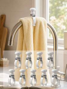 Kitchen Towel Rack, Heat-Resistant Steel - Provides Strong Grip For Thick Towels And Linen In Microwave, Oven And Dishwasher | Practical Kitchen Storage Box, Ideal Gift - Multicolor - View 2