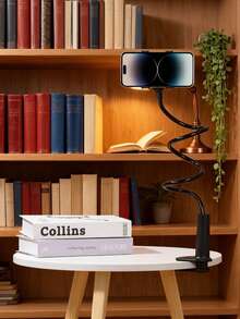 360° Adjustable Flexible Gooseneck Phone Holder, Slouchy Clip-On Phone Stand, Stable Anti-Shake Bedside And Desktop Phone Mount, Multi-Functional Smartphone Bracket, Suitable For Watching Videos, Office And Learning - Multicolor - View 5