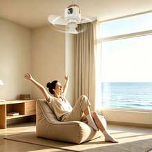 USB Rechargeable Mini Hanging Fan, Portable Desktop Fan For Dorm, Home, Outdoor Camping - Multicolor - View 8