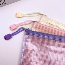 2/6/9-Pack A5 Grid Zipper Bags, Waterproof And Large Capacity, Suitable For Stationery Storage, Office Documents, Etc. - Full Color - View 5