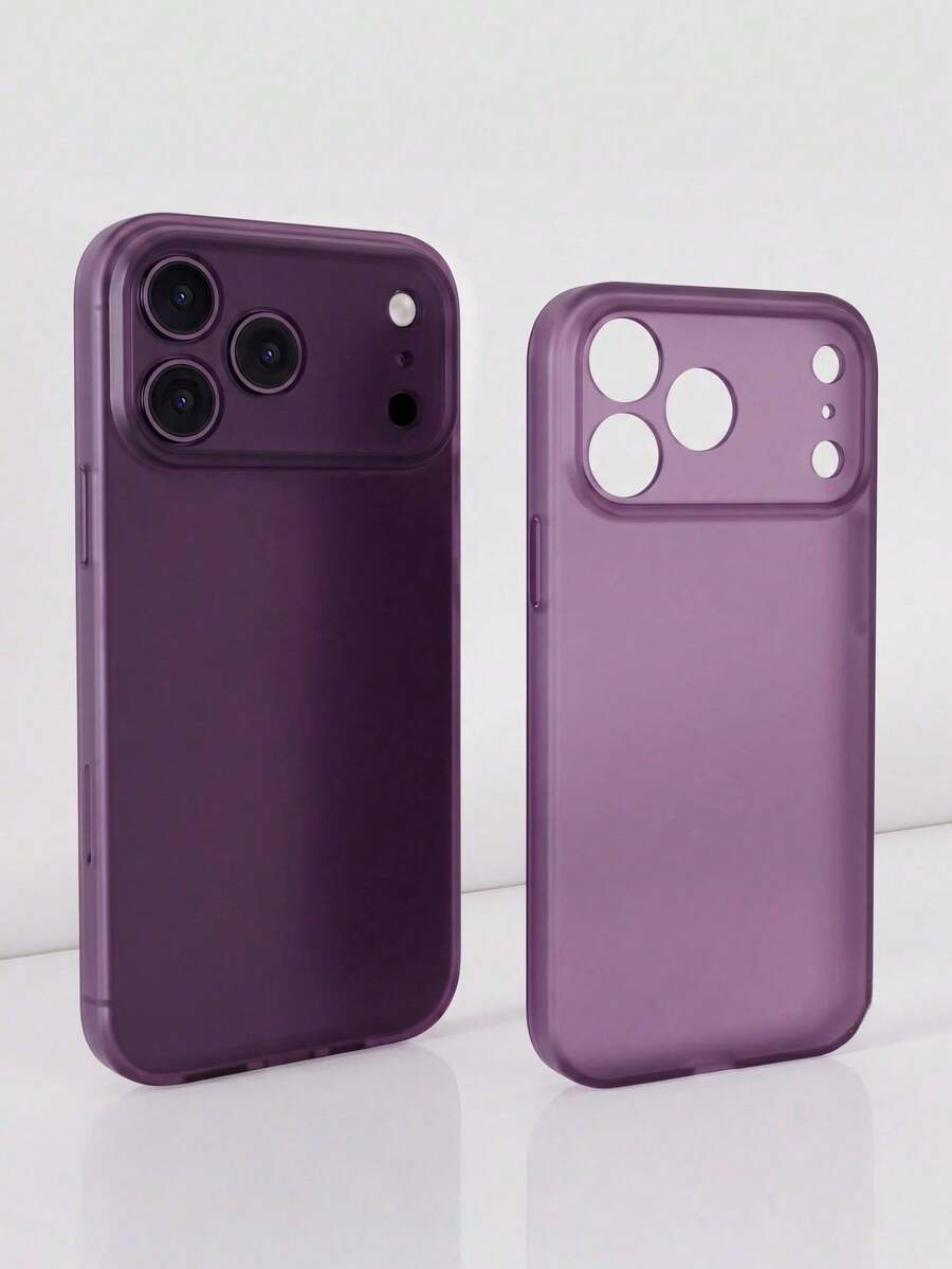 1pc Minimalist Ice Feel Clear Matte Case Compatible With IPhone 18 Pro Max 17 Air 16 14 13 12 15 11 Pro Max Plus Transparent Camera Protection
