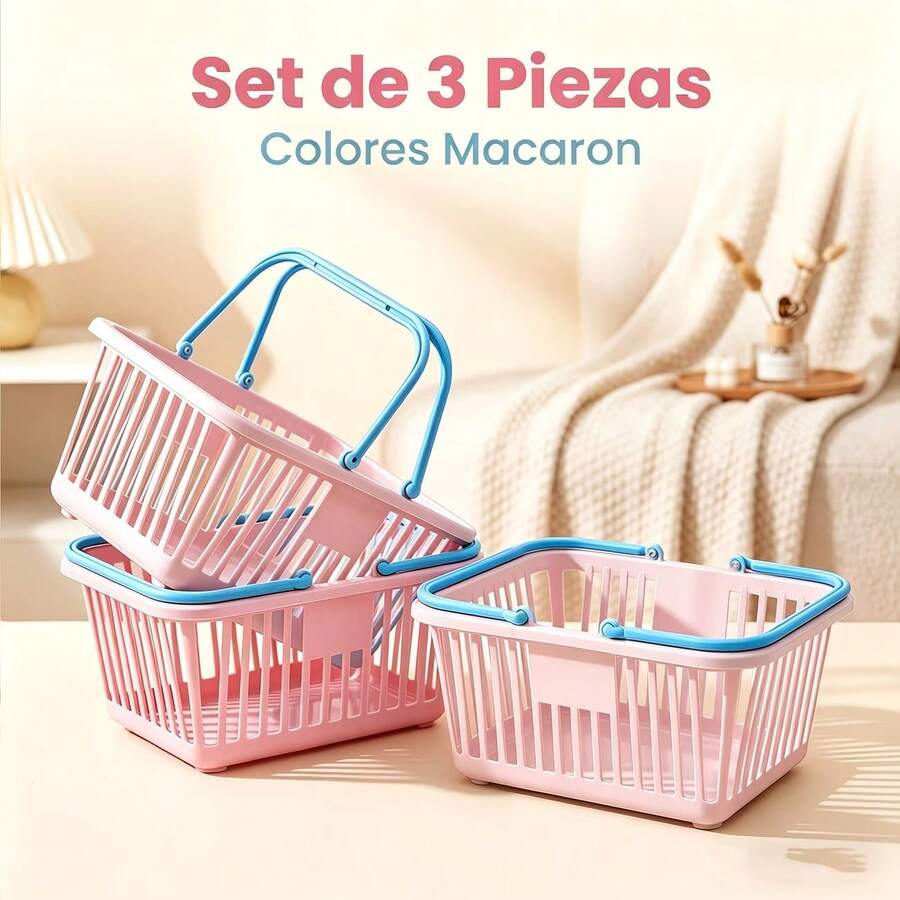 Storage Baskets - Pembe - Görünüm 1