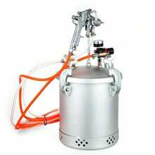10L Paint Spray Gun Paint Container Pressure Container Suction New Paint Spray Gun - Silver - View 8