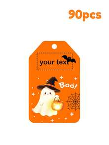 Halloween Gift Tags, 6 Pumpkin Ghost Witch Bat Designs With Jute Rope, Halloween Trick Or Treat Candy Box Decoration Labels, Halloween Party Favor Packaging Accessories - Multicolor - View 17