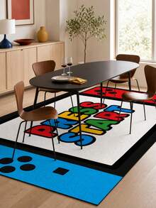 1pc Game-Themed Rug Is Perfect For Game Enthusiasts' Home Decor Living Room And Bedroom It Features Soft Skin-Friendly Plush Comes In Multiple Sizes Is Fluffy And Comfortable And Is Washable - Multicolor - View 9