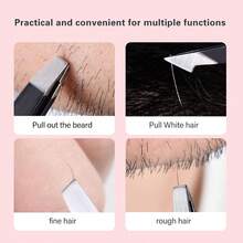24pcs+4pcs Tweezers Professional Eyebrow Trimming Facial Hair Removal Beauty Set - Multicolor - View 3