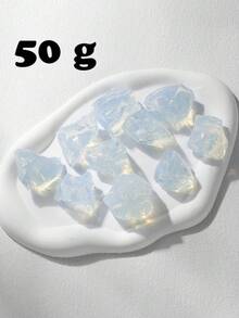 QYDCX 歐泊石原礦粗晶石，按重量出售，不規則療癒寶石，適用於靈氣冥想、DIY珠寶手工裝飾、魚缸花瓶填充 - 蛋白石 - 查看 8