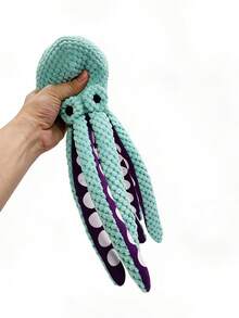 Octopus Squeaky Dog Toy, Durable Plush Interactive Chew Toy With Wrinkled Tentacles, Suitable For Small And Medium Dogs To Grind Teeth And Relieve Boredom, Suitable For Outdoor And Home Use - One Size - View 7