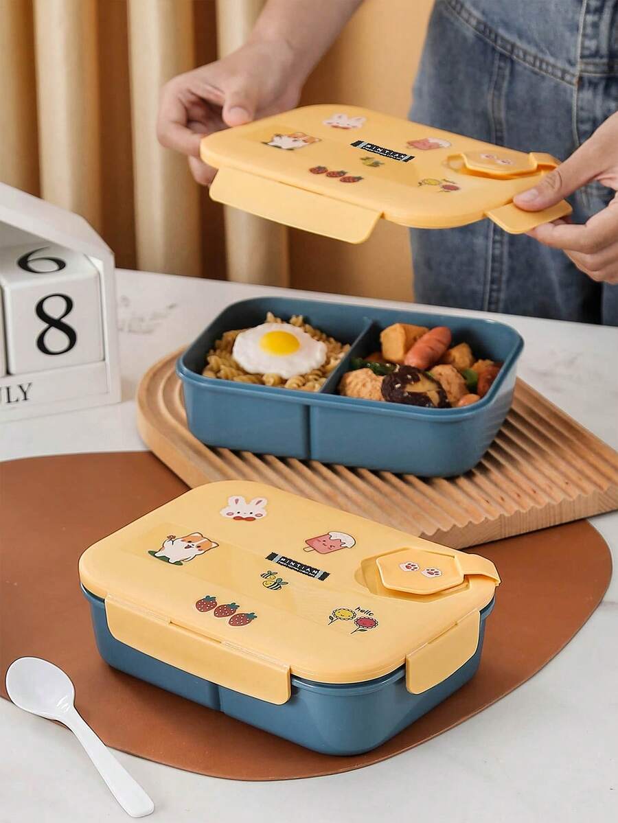 WGROOM 1PC Multi-Functional Lunch Box Storage Container Kitchen Food Storage Box Bento Box Suitable For Outdoor, Wedding, Party, Gift, Birthday - Multicolor - View 1