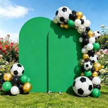 2pcs/Set Arch Shaped Spandex Fabric Backdrop, Suitable For Birthday Decor, Wedding Arch Decor, Party Decor, Arch Frame Decor (Fabric Backdrop Only, No Arch Frame), Perfect Arch Backdrop For Garden & Outdoor Wedding Ceremony, Birthday Party Decor (6.6FT+7.2FT/6FT+7.2FT) - Multicolor - View 31
