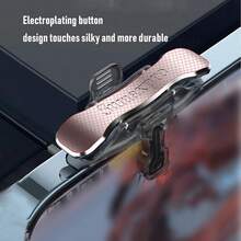 Mobile Game Trigger 4pcs Game Triggers Mobile Game Controller Compatible With /Knives Out//Rules Of Survival, Aim And Fire Trigger Compatible With IPhone And Android Phones | L2R2 Game Trigger Compatible With /Fortnitee//, 6-Finger Operation, Includes 20pcs Game Finger Sleeves And Portable Storage Bag - Multicolor - View 5