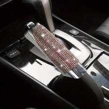 Hand Brake Handle Cover, Car Hand Brake Protector, Made Of High-Quality ABS Plastic, Full Rhinestone Hand Brake Protective Cover Decoration, Durable, Suitable For Car And SUV Interior Accessories - A - View 13