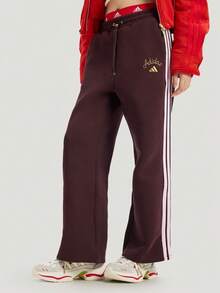 Adidas Women's NYR WIDE KN PNT Sports Knit Pants KH2704 - Red - View 1