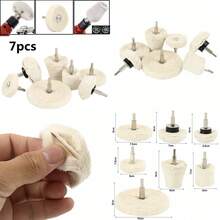 Polishing Buffing Pads Mop Wheel Buffer Pad Drill Kit For Car Polisher 7Pcs Set UK - VQ00597 - View 2