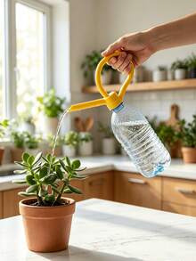 簡易植物澆水裝置 澆水壺蓋 3D 列印澆水工具 植物澆水瓶蓋裝置 創意設計 可將普通塑膠水瓶變為簡易澆水壺 適合送給朋友、家人、同事、同學的禮物 - A - 查看 1