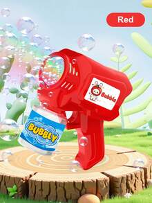 Durable ABS Material Automatic Bubble Machine Gun, Just Press One Button To Start Automatically, Ideal Summer Gift For Children (Batteries And Bubble Solution Not Included) - Multicolor - View 10