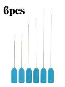 3/6/9pcs Blue Handle Threading Device, Guide Sewing Machine Threading Device,Long Sewing Machine Threading Machine, Household Industrial Sewing Machine, Universal Threading Machine, Blue Plastic Handle Threading Needle Lead Device - Multicolor - View 12