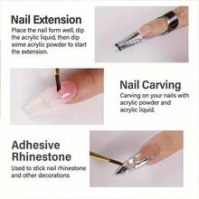 75ml Professional Liquid Acrylic Monomer, For Nail Extension - 150ml Two Pieces Set Of Quick Drying Acrylic Nail System - Multicolor - View 5