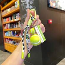 Creative Popular Tennis Bag Charm Lanyard Keychain Pendant Tennis Sports Series Premium Woven Rope Charm Accessory Sports Style Accessory First Choice - Multicolor - View 6