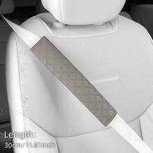 1件裝壓紋PU皮革汽車肩部套，30cm/50cm可選，舒適易安裝，四季通用，節日禮物，汽車內飾配件 - A - 查看 15