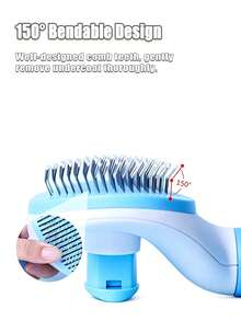 Pet Grooming Tool: Self-Cleaning Slicker Brush For Long-Haired Cats And Dogs – Removes Loose Fur And Undercoat - View 5