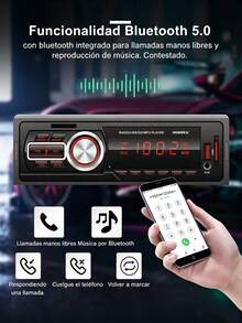 Bluetooth Car Player, Car MP3 Player, LED Display, Christmas Gift - Black - View 4