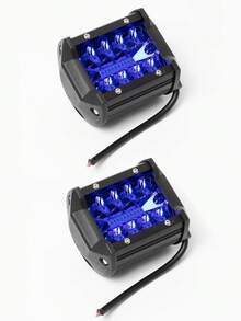 GLANBERT 2pcs 60W 3-Row 20LED Spotlight, 12V Waterproof, High Brightness White LED Work Light For Vehicles - Black - View 17