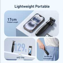 TELESIN Magnetic Mini Selfie Stick Tripod For D J I Osmo Action 5 Pro 4 3 Portable Quick Release Aluminum Alloy Stand For Go Pro Hero 13 Action Camera Hand Grip For Vlog Monopod - View 10