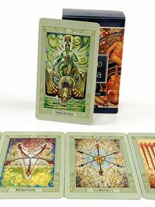 1 BoxAleister Crowley Thoth Tarot 78 Cards, A Deck With Mysterious Symbols Russian Divination Set Incorporates Profound Western Occult Systems Such As Astrology, And Alchemy. - Multicolor - View 5