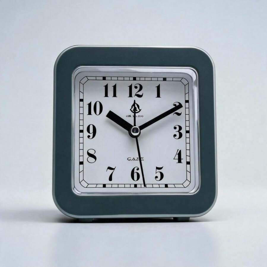 Unisex Classic Style Square Table Clock For Bedroom And Office - 1PC - View 1