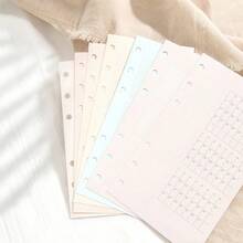 40pcs A6/A7 Mixed Color Single Item Habit Tracker Pages, Date Monthly Habit Recording Inserts, Suitable For Habit Formation And Goal Setting, Check-In - Rectangle - View 9