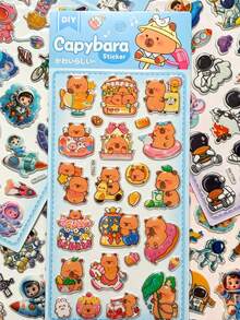 Colorful 3D Epoxy Resin Stickers - Solid Stickers - Theme, Exquisite Appearance, Strong 3D Effect, Waterproof Self-Adhesive Decorative Stickers, Comfortable Touch, Rich Decorative Atmosphere, Suitable For DIY Decoration, Toys, Instruction Manuals, Diaries, Notebooks, Laptops, Phone Cases And More. - Multiple Colors Available [Style/Base Card Random] - View 4