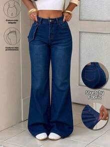 Women Jeans - Navy Blue - View 1