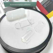 1/3/6pcs Display Stand Single Badge/Commemorative Coin Storage Rack Acrylic Commemorative Coin Tassel Transparent Perimeter Sign Holder Transparent Plastic Desktop Stand - View 4