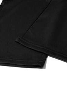 1pc Women's Spring/Autumn Soft Comfortable Breathable Straight Leg Jogging Fitness Workout Pants, Sweatpants, Joggers - Black - View 9