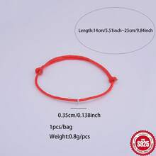 1pc 925 Silver Letter Bracelet, Couple Matching, Birthday Gift, Daily Wear, Handmade - Multicolor - View 20