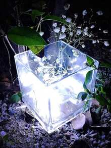 1pc Starry Sky LED Copper Decorative Light String, White Fairy Light, Battery Powered, Wedding, Birthday, Party, Festival Hanging Window Decorative Light, Outdoor Garden, Trees, Courtyard Atmosphere Decoration, Indoor Room Wall Decoration - White Light - View 4