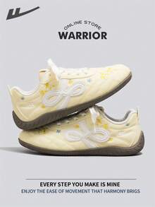 Warrior Women's Board ShoesSpring And SummerComfortable Modest Style Casual Yet Sleek Sneakers Applicable Throughout The Year Wear-Resisting All-Day Wear Training Sneakers Running Shoes - Yellow - View 8