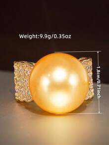 1pc Beautiful Cubic Zirconia Ring Women Wedding Engagement Party Jewelry Valentine's Day Gift - 1# - View 7