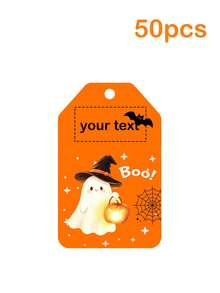 Halloween Gift Tags, 6 Pumpkin Ghost Witch Bat Designs With Jute Rope, Halloween Trick Or Treat Candy Box Decoration Labels, Halloween Party Favor Packaging Accessories - Multicolor - View 16