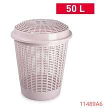 50L Laundry Basket With Lid, Clothes Storage Hamper For Bedroom Bathroom Laundry Room, White Or Pink - View 9