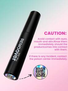 Black Lash Remover Gel With Precision Brush, Eyelash Extension Glue Remover Tool In Tube Packaging, Easy To Use For False Eyelashes - Multicolor - View 4