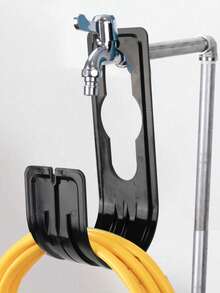 1pc Garden Hose Hook, Plastic Wall-Mounted Hose Rack Support Bracket, Home Supplies (Plastic) - Standard Model - View 5