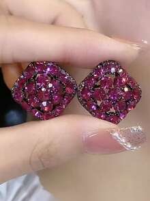 1 Pair Of Fashionable Personalities Exquisite And Elegant Earrings Suitable For Women's Daily Commuting ﻿ - Green - View 2