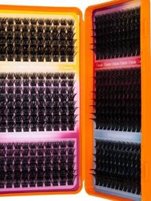 480pcs Individual FalseEyelashes, Eyelash Book, ClusterFalse Eyelashes, DIY EyelashExtension, Cluster FalseEyelashes, Individual FalseEyelashes, False Eyelashes - D - View 4