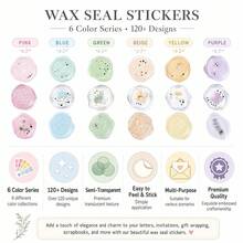 18pcs Vintage Wax Seal Candy Stickers, Suitable For Scrapbooking, Journaling, Stationery And Art Supplies, Used For Envelope Sealing And Journal Decoration - A - View 11